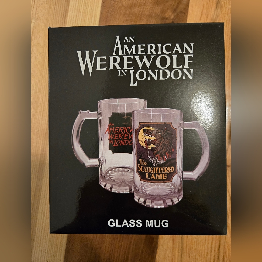 NIB American werewolf in London glass mug